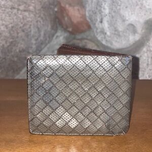 Bottega Veneta Vintage Gray Textured Men's Wallet